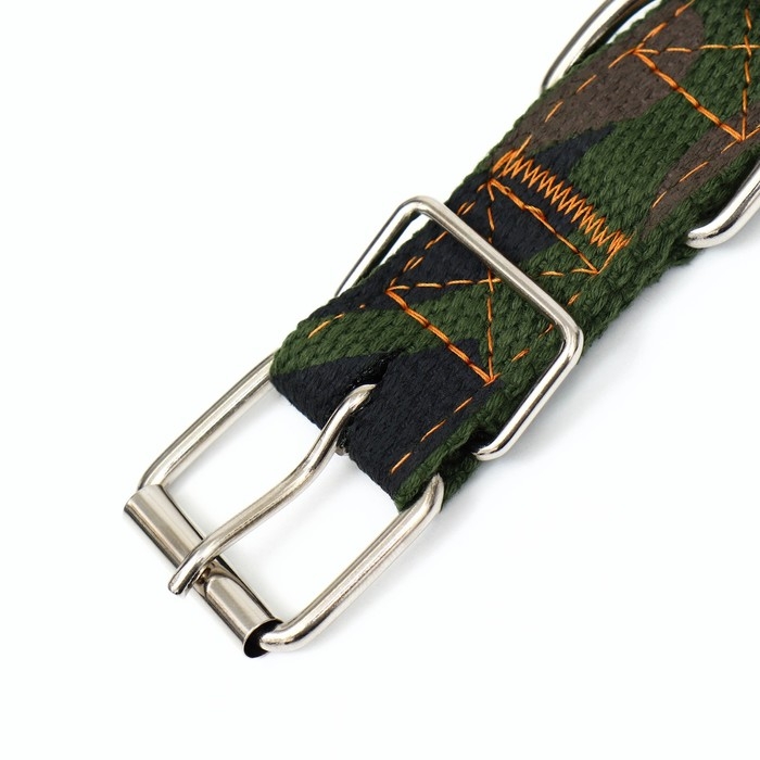 Ошейник брезентовый двухслойный Ошейник брезентовый двухслойный "Камуфляж", 58 х 2,5 см