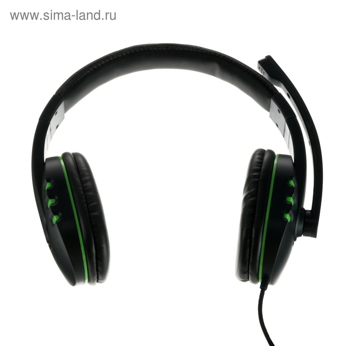Наушники Ritmix RH-555M Gaming, игровые, полноразмерные, микрофон, 3.5мм, 1.8м, черно/зелен Наушники Ritmix RH-555M Gaming, игровые, полноразмерные, микрофон, 3.5мм, 1.8м, черно/зелен