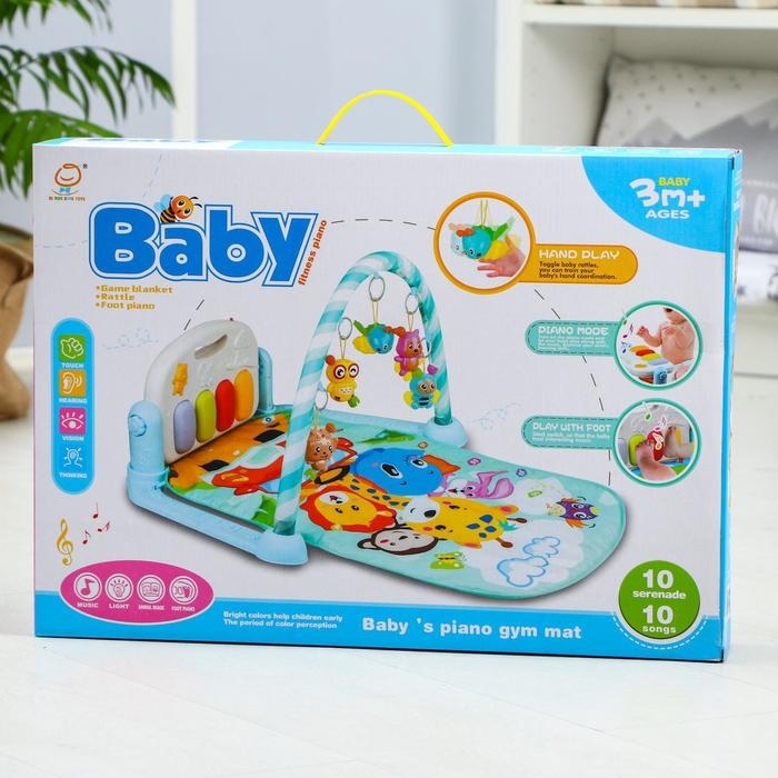 Развивающий коврик «Жирафик», с пианино, розовый Развивающий коврик «Жирафик», с пианино, розовый