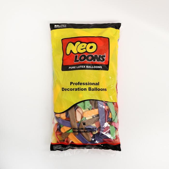 Шар для твистинга латексный 350 Шар для твистинга латексный 350", макарун, набор 100 шт., цвета МИКС