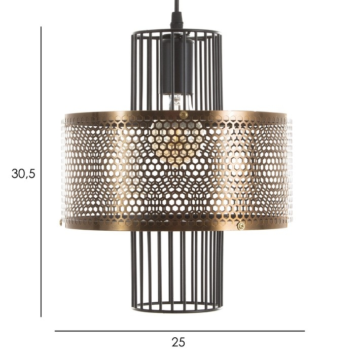 Светильник BayerLux Светильник BayerLux "Цецна" Е27 40Вт черный золото 25х25х30-130см