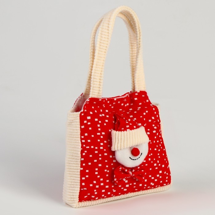 Новый год! Сумка для подарков «Снеговик»