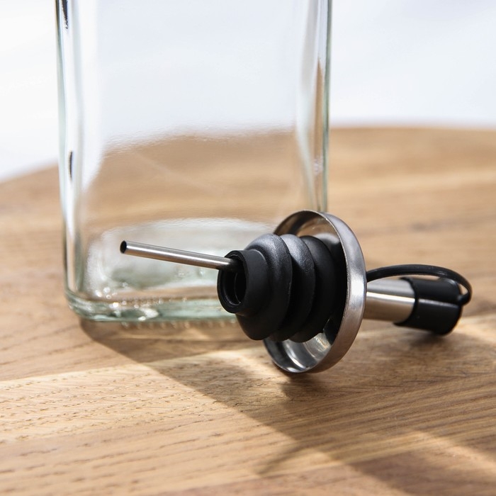 Бутылка стеклянная для соусов и масла Доляна «Лимоны», 500 мл, 6×29 см Бутылка стеклянная для соусов и масла Доляна «Лимоны», 500 мл, 6×29 см