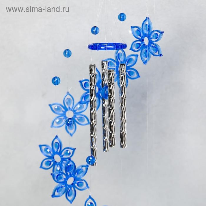 Музыка ветра пластик Музыка ветра пластик "Цветок" 4 трубочки + 11 фигурок