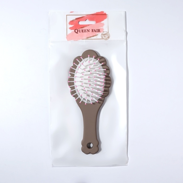 Расчёска - мини массажная, 17,5 × 7,3 см, цвет коричневый Расчёска - мини массажная, 17,5 × 7,3 см, цвет коричневый