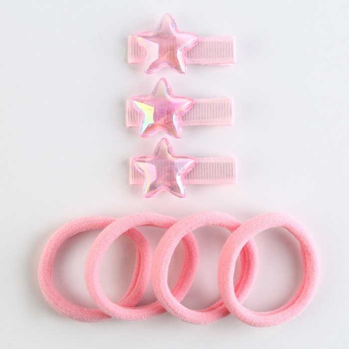 Заколки и резинки для волос «Самой чудесной», 7 шт Заколки и резинки для волос «Самой чудесной», 7 шт