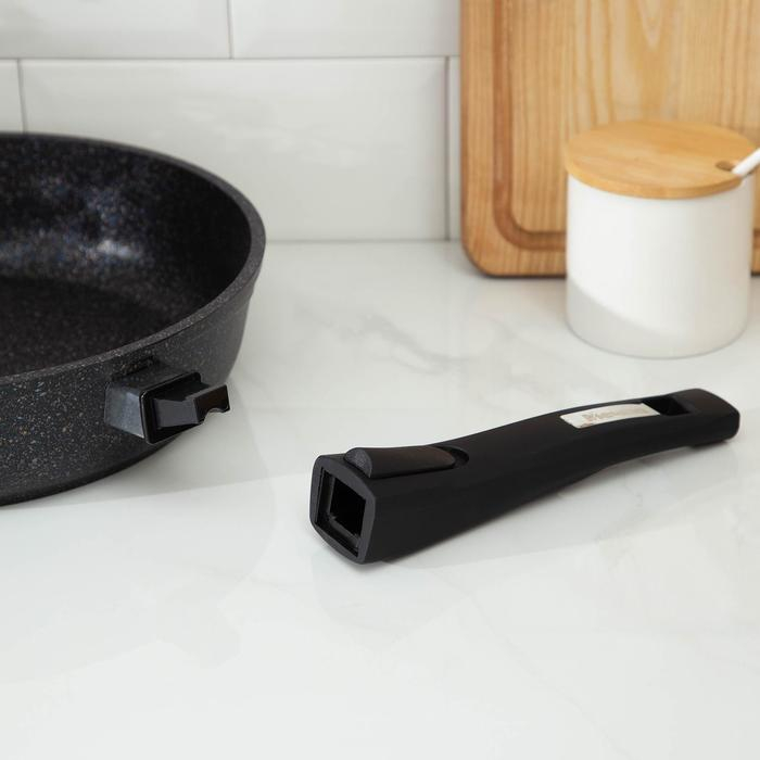 Сковорода «Гранит Star», d=26 см, съёмная ручка, антипригарное покрытие, цвет тёмно-синий Сковорода «Гранит Star», d=26 см, съёмная ручка, антипригарное покрытие, цвет тёмно-синий