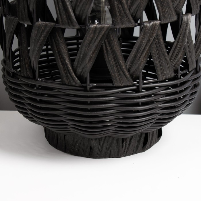 Настольная лампа Настольная лампа "Арона" Е27 15Вт черный 21х21х30 см RISALUX