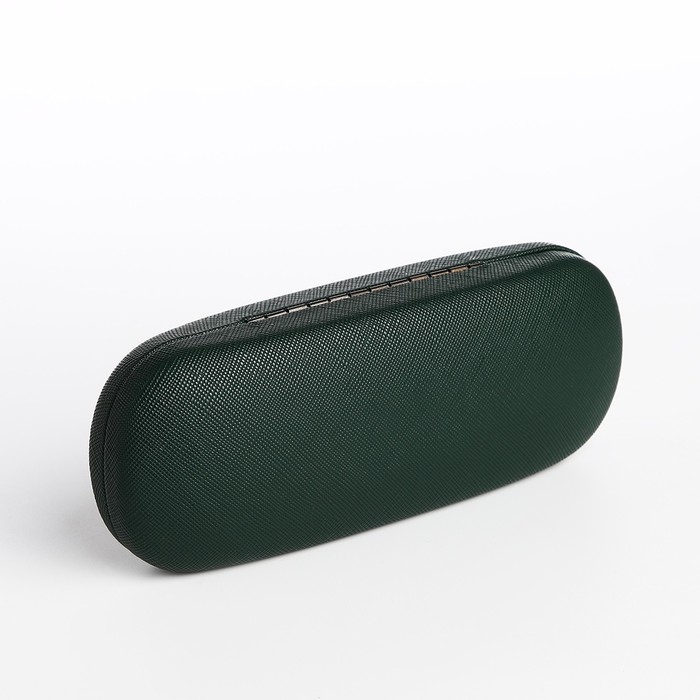 Футляр для очков на хлопушке, длина 16 см, цвет зелёный Футляр для очков на хлопушке, длина 16 см, цвет зелёный