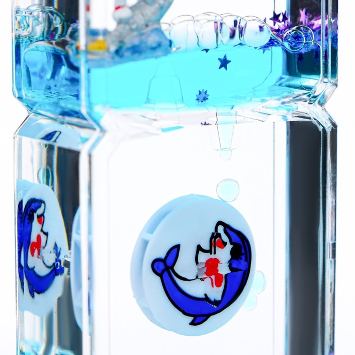 Гелевые часы Гелевые часы "Дельфинчик", 15 х 5 х 2.5 см, антистресс