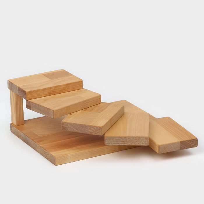 Доска для подачи с подиумами, этажерка 28×19.5×11см, берёза Доска для подачи с подиумами, этажерка 28×19.5×11см, берёза