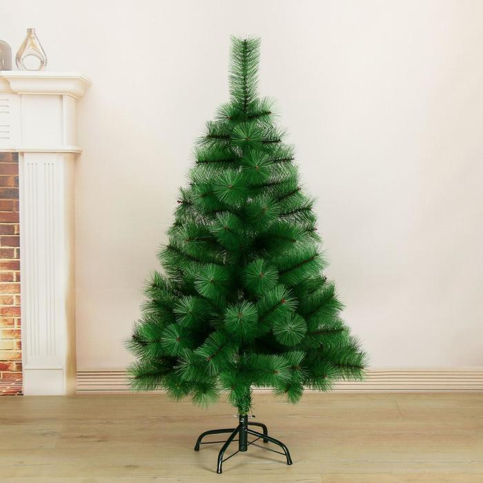 Кедр зеленый 120 см, d нижнего яруса 80 см, d иголок 10 см, 110 веток, металл подставка Кедр зеленый 120 см, d нижнего яруса 80 см, d иголок 10 см, 110 веток, металл подставка