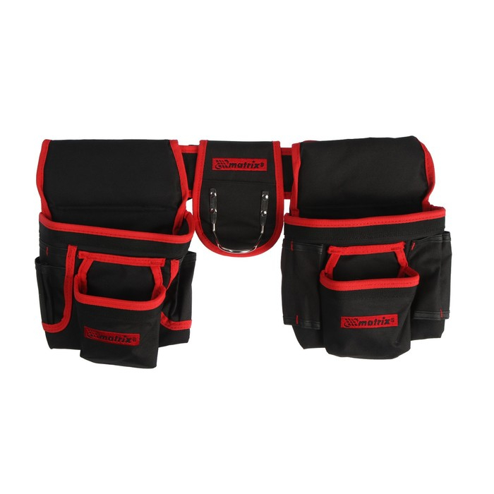 Сумка - пояс двойная MATRIX, 20 карманов, держатель для молотка Сумка - пояс двойная MATRIX, 20 карманов, держатель для молотка