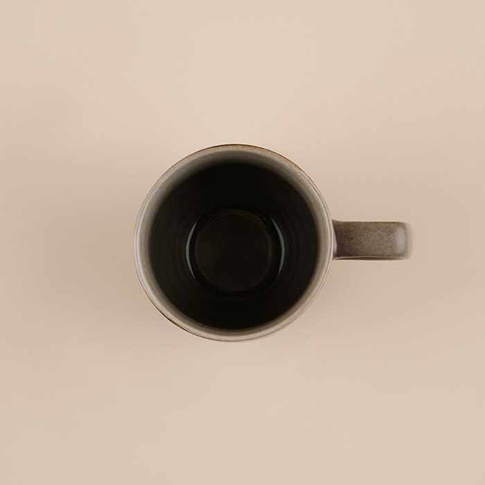 Набор кружек фарфоровых SL Home &laquo;Мольвено&raquo;, 400 мл, цвет коричневый