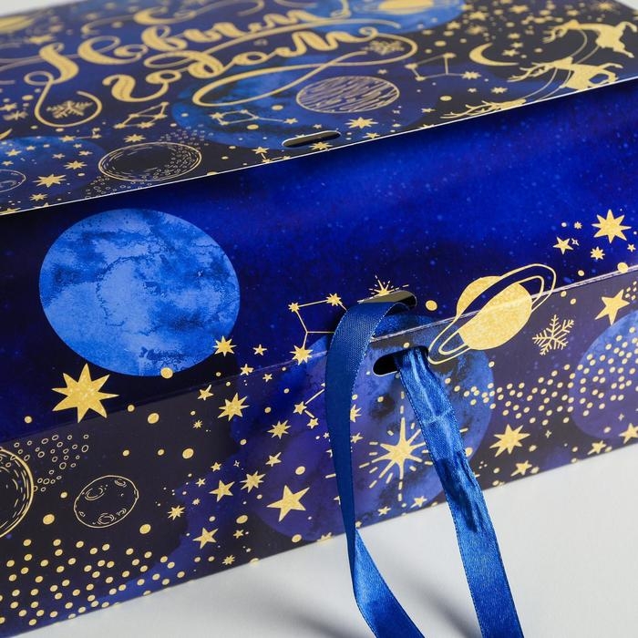 Коробка подарочная новогодняя складная «Тепла и уюта», 31 х 24.5 х 8 см, Новый год Коробка подарочная новогодняя складная «Тепла и уюта», 31 х 24.5 х 8 см, Новый год