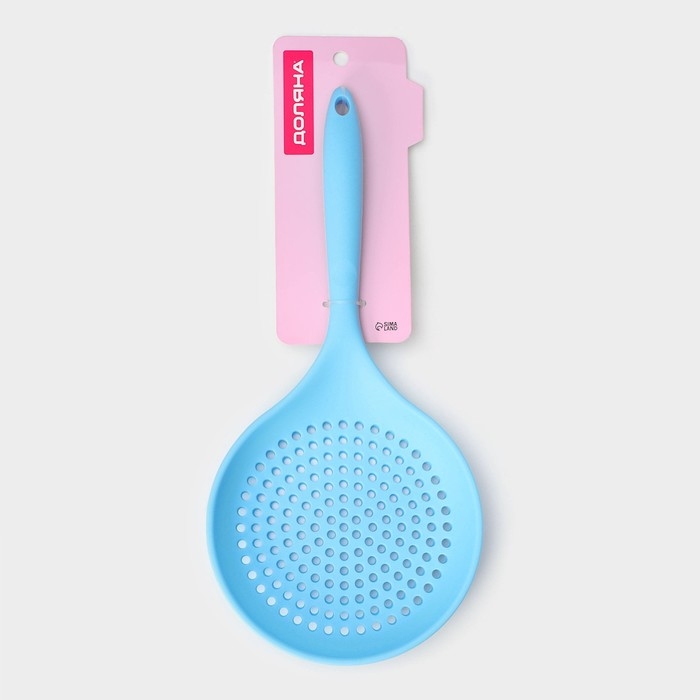 Шумовка Доляна «Фиш», 36×17×2,5 см, цвет голубой Шумовка Доляна «Фиш», 36×17×2,5 см, цвет голубой