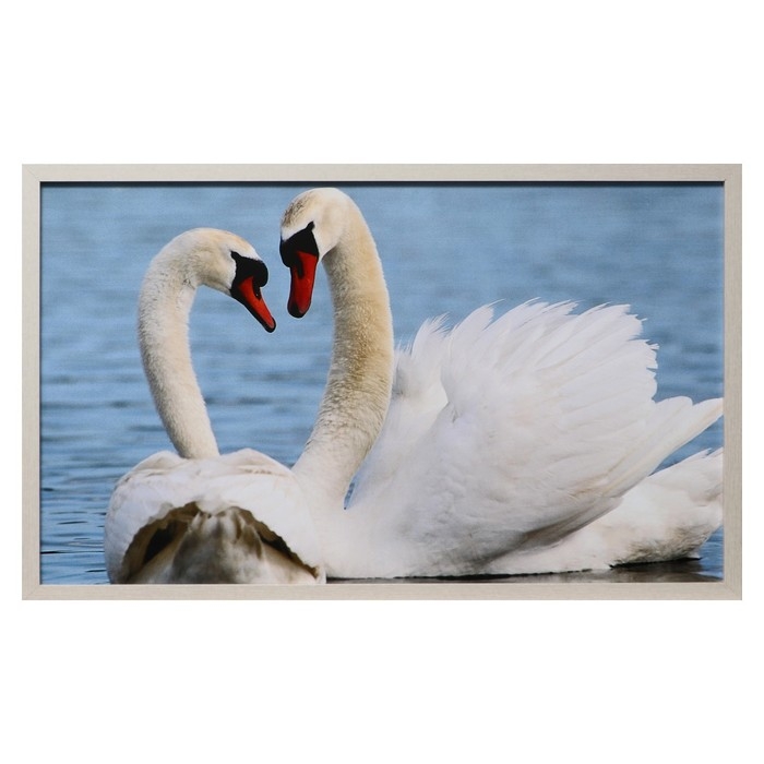 Картина  Картина "Лебеди" 67х107 см рамка МИКС