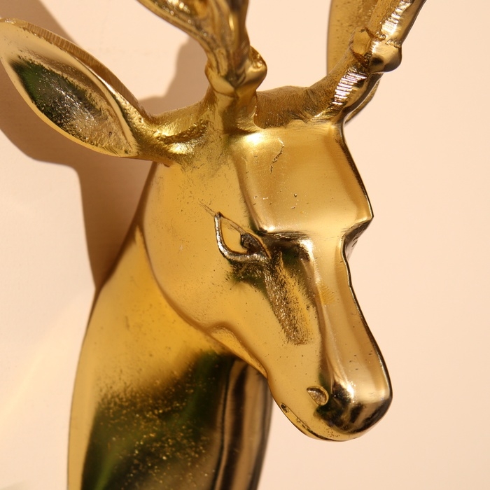 Настенное панно  Настенное панно "Олень" алюминий 13х10х24 см