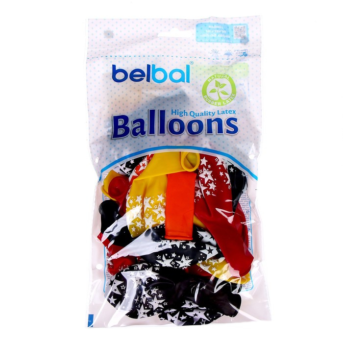 Шар латексный 14 Шар латексный 14" «Звёзды большие», кристалл, набор 25 шт., цвета МИКС