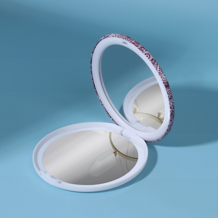 Зеркало складное «Кружево», d = 7,5 см, рисунок МИКС Зеркало складное «Кружево», d = 7,5 см, рисунок МИКС