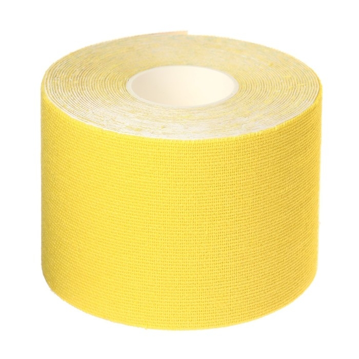 Кинезио - тейп, 5 см × 5 м, цвет жёлтый Кинезио - тейп, 5 см × 5 м, цвет жёлтый