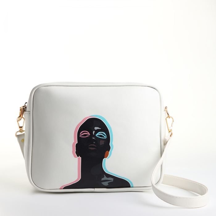 Сумка женская через плечо TEXTURA, маленького размера, цвет белый Сумка женская через плечо TEXTURA, маленького размера, цвет белый