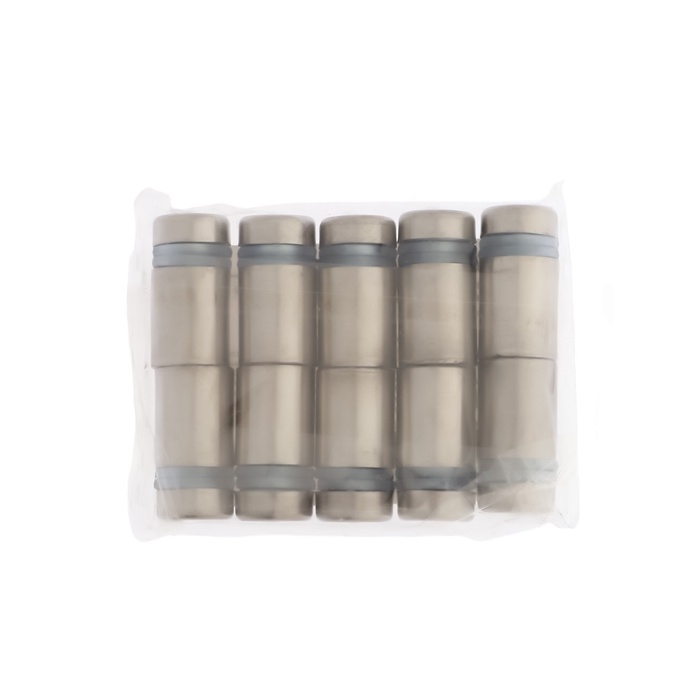 Дистанционный держатель для табличек, 12х20 мм, цвет матовый никель,набор 10 шт. Дистанционный держатель для табличек, 12х20 мм, цвет матовый никель,набор 10 шт.