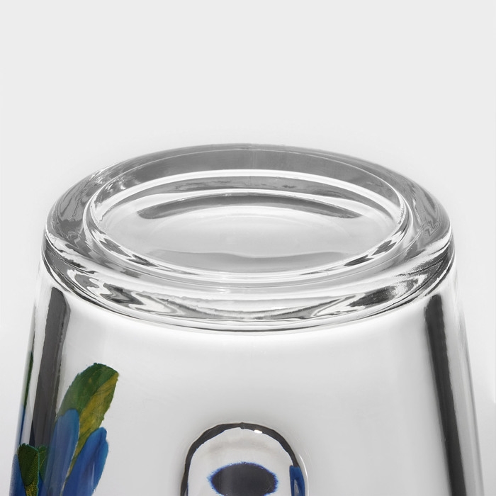 Кружка стеклянная «Коллекция цветов», 300 мл, рисунок МИКС Кружка стеклянная «Коллекция цветов», 300 мл, рисунок МИКС