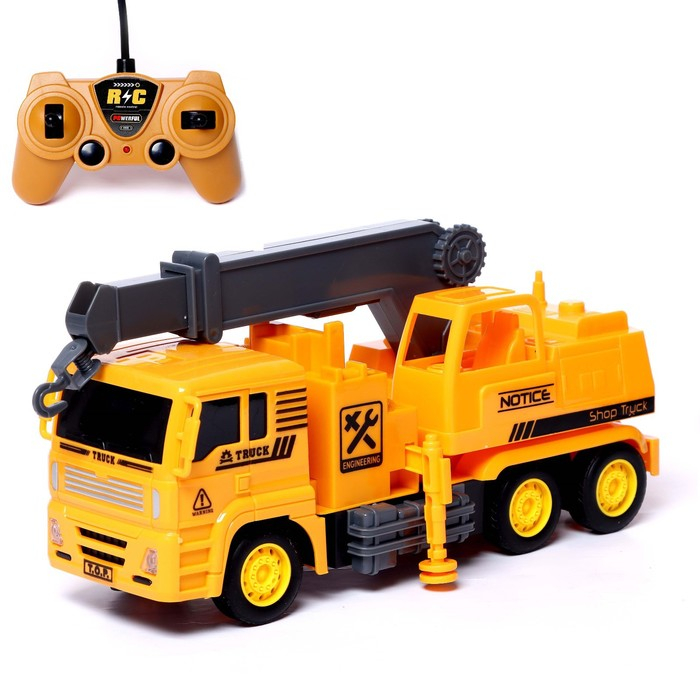 Грузовик радиоуправляемый «Стройка», с краном, работает от батареек Грузовик радиоуправляемый «Стройка», с краном, работает от батареек