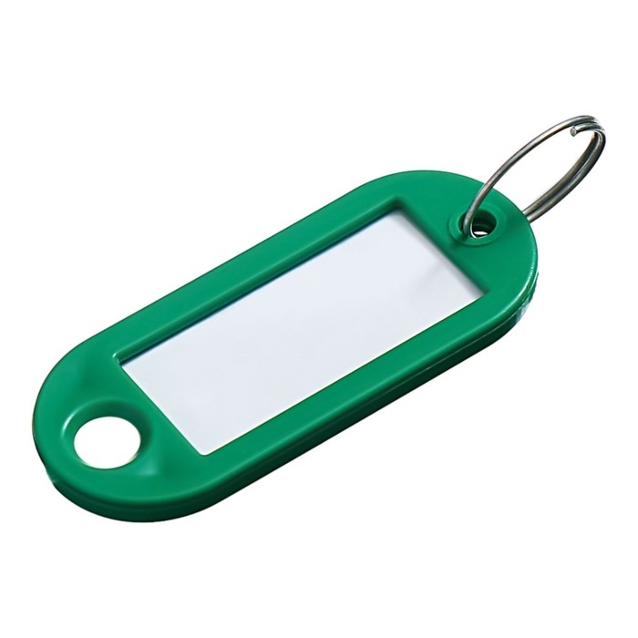 Набор брелоков для ключей, 10 штук, 53 мм, цвет зеленый Набор брелоков для ключей, 10 штук, 53 мм, цвет зеленый