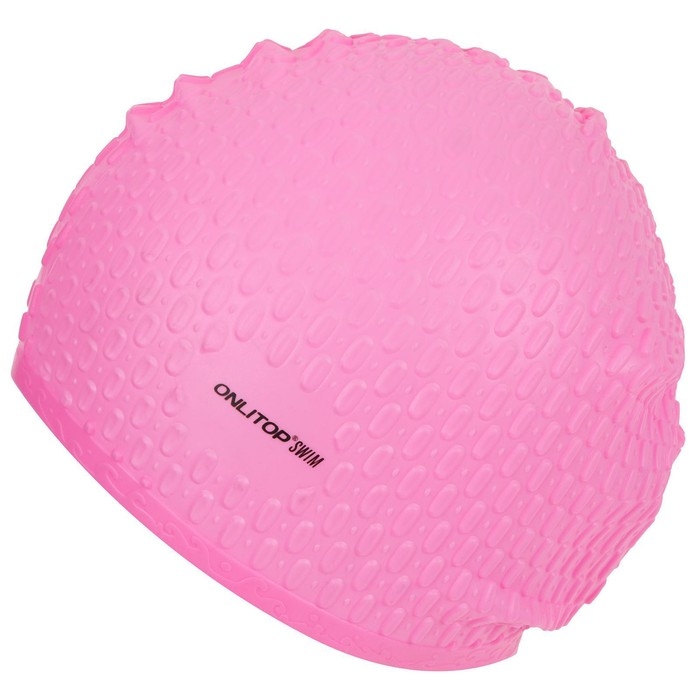 Шапочка для бассейна взрослая ONLYTOP Swim, силиконовая, обхват 54-60 см, цвета МИКС Шапочка для бассейна взрослая ONLYTOP Swim, силиконовая, обхват 54-60 см, цвета МИКС