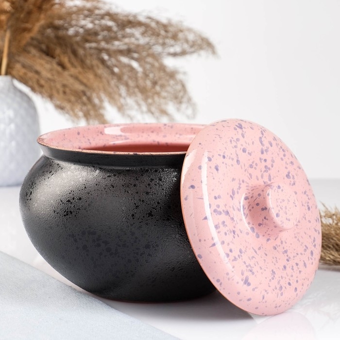 Жаровня "Малая" 2л, без ручек, мрамор