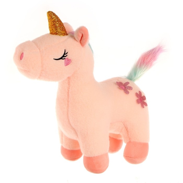 Мягкая игрушка «Единорог с цветами», цвета МИКС