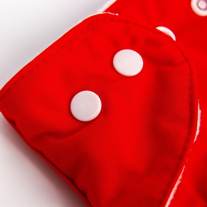 Многоразовый подгузник «Я люблю маму», цвет красный Многоразовый подгузник «Я люблю маму», цвет красный