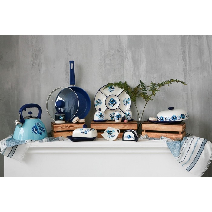 Менажница 5 ячеек Доляна «Свиристель», d=26 см, цвет белый Менажница 5 ячеек Доляна «Свиристель», d=26 см, цвет белый