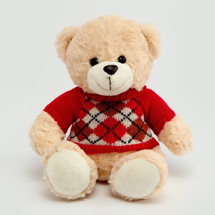 Мягкая игрушка «Медведь», в кофте с ромбиками, 25 см, цвет МИКС Мягкая игрушка «Медведь», в кофте с ромбиками, 25 см, цвет МИКС