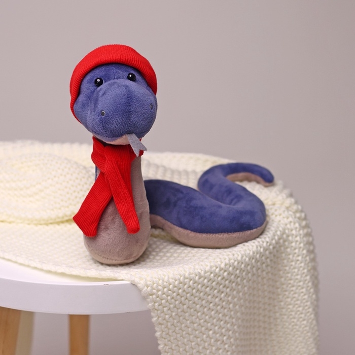 Новый год! Мягкая игрушка «Змей Хич», цвет синий, 20 см Новый год! Мягкая игрушка «Змей Хич», цвет синий, 20 см