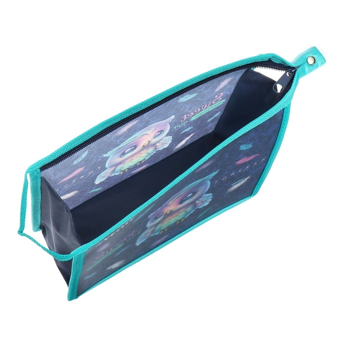 Папка для тетрадей А5, 243 х 200 х 80 мм, молния сверху, пластиковая, de VENTE Happy Owl, для девочек Папка для тетрадей А5, 243 х 200 х 80 мм, молния сверху, пластиковая, de VENTE Happy Owl, для девочек