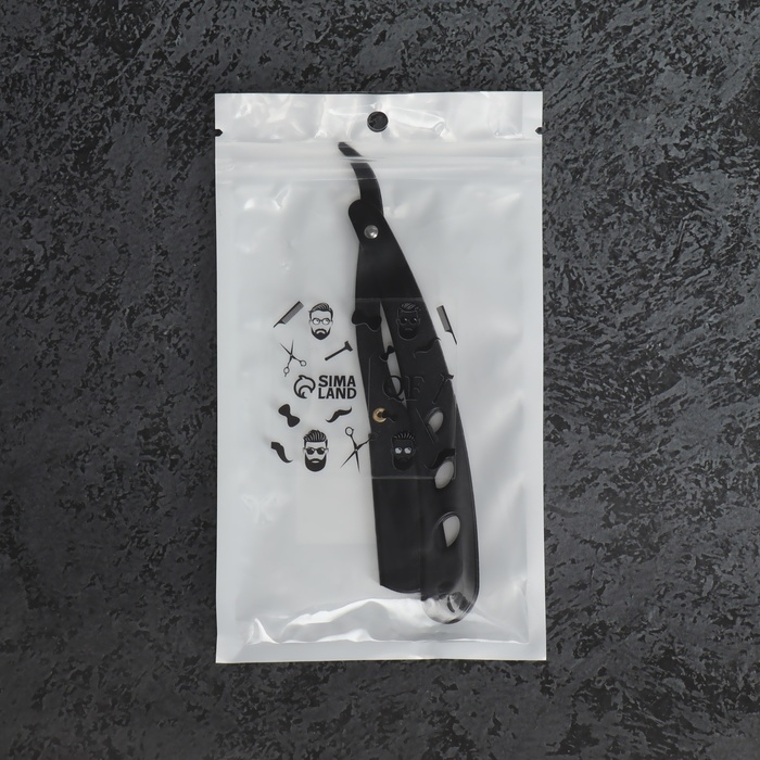 Опасная бритва, шаветт, без лезвия, 13,3 × 21 × 2,8 см, стальная, цвет чёрный