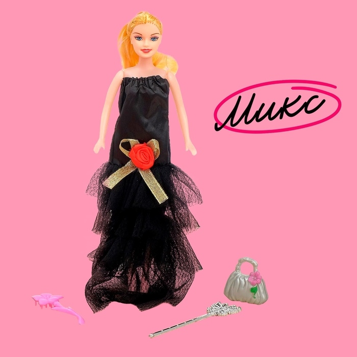 Кукла-модель «Ника» в платье с аксессуарами, МИКС Кукла-модель «Ника» в платье с аксессуарами, МИКС