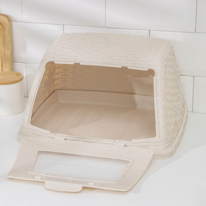 Хлебница «Плетёнка », цвет слоновая кость Хлебница «Плетёнка », цвет слоновая кость