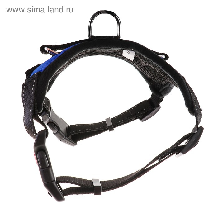 Шлейка К7 мягкая светоотражающая, размер L, ОГ 64-86 см, вес 18- 27,5 кг синяя Шлейка К7 мягкая светоотражающая, размер L, ОГ 64-86 см, вес 18- 27,5 кг синяя