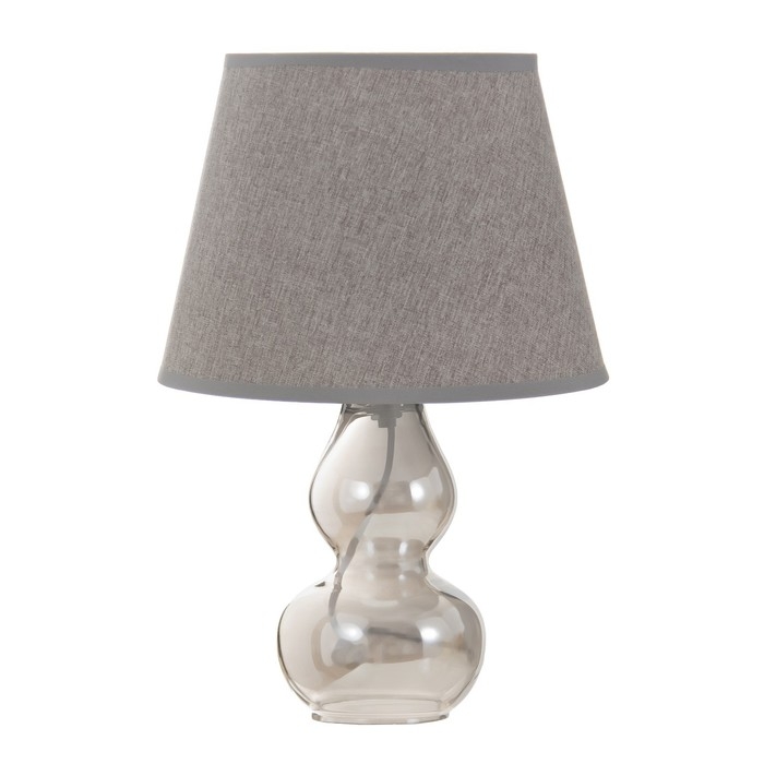 Настольная лампа Настольная лампа "Бабена" Е27 40Вт серый 21х21х33см RISALUX