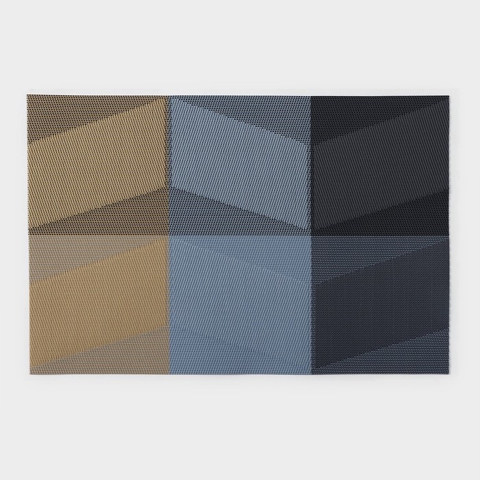 Салфетка сервировочная на стол «Пудра», 45,5×30 см, цвет бежево-синий Салфетка сервировочная на стол «Пудра», 45,5×30 см, цвет бежево-синий