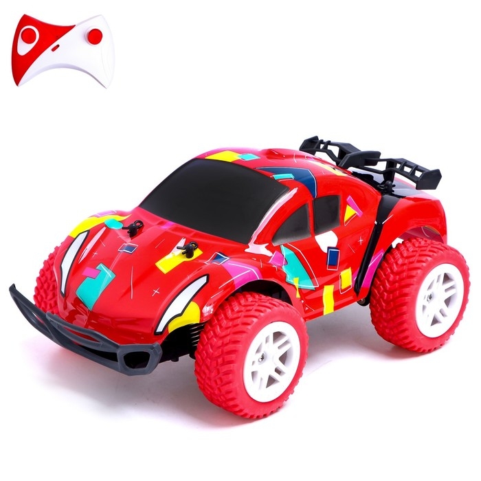 Джип радиоуправляемый «Багги», 1:16, работает от батареек, цвет красный Джип радиоуправляемый «Багги», 1:16, работает от батареек, цвет красный