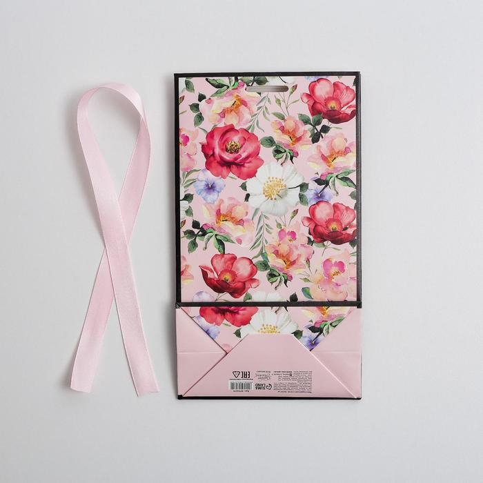 Пакет подарочный с лентой, упаковка, «You are beautiful», 13 х 23 х 7 см Пакет подарочный с лентой, упаковка, «You are beautiful», 13 х 23 х 7 см