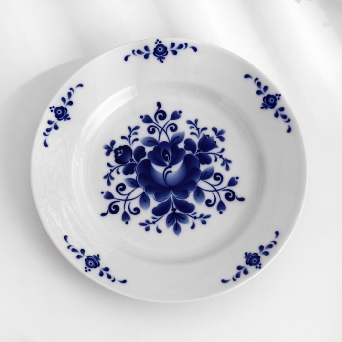Тарелка Тарелка "Гжельский букет",d-200мм