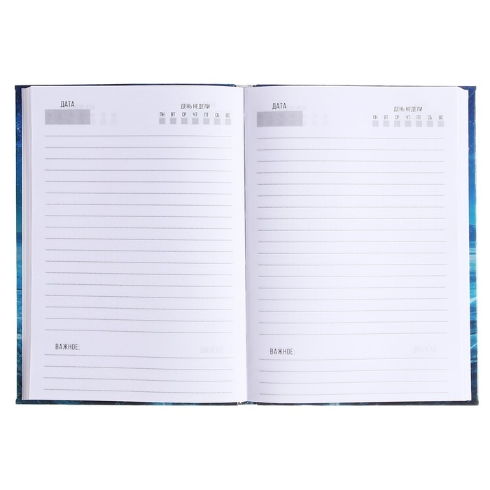 Ежедневник недатированный на сшивке А5 136 листов, интегральная обложка, глянцевая ламинация Ежедневник недатированный на сшивке А5 136 листов, интегральная обложка, глянцевая ламинация "Никогда не сдавайся"