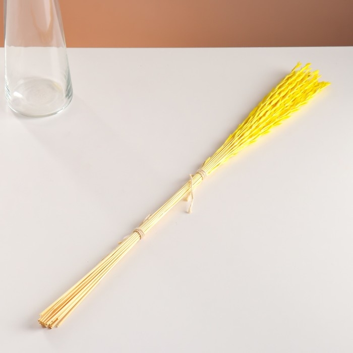 Набор сухоцветов Набор сухоцветов "Райграс", банч 21 шт, длина 60 (+/- 6 см), желтый