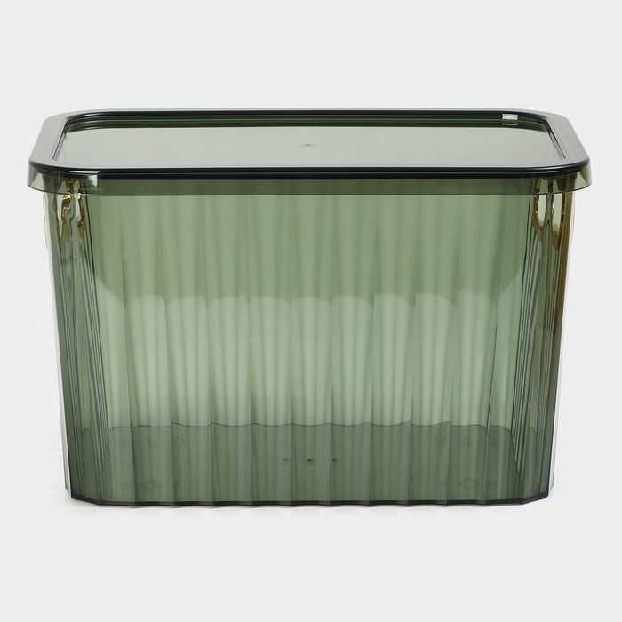 Контейнер для хранения с крышкой «Грани», 25,5×18×16 см, цвет МИКС Контейнер для хранения с крышкой «Грани», 25,5×18×16 см, цвет МИКС